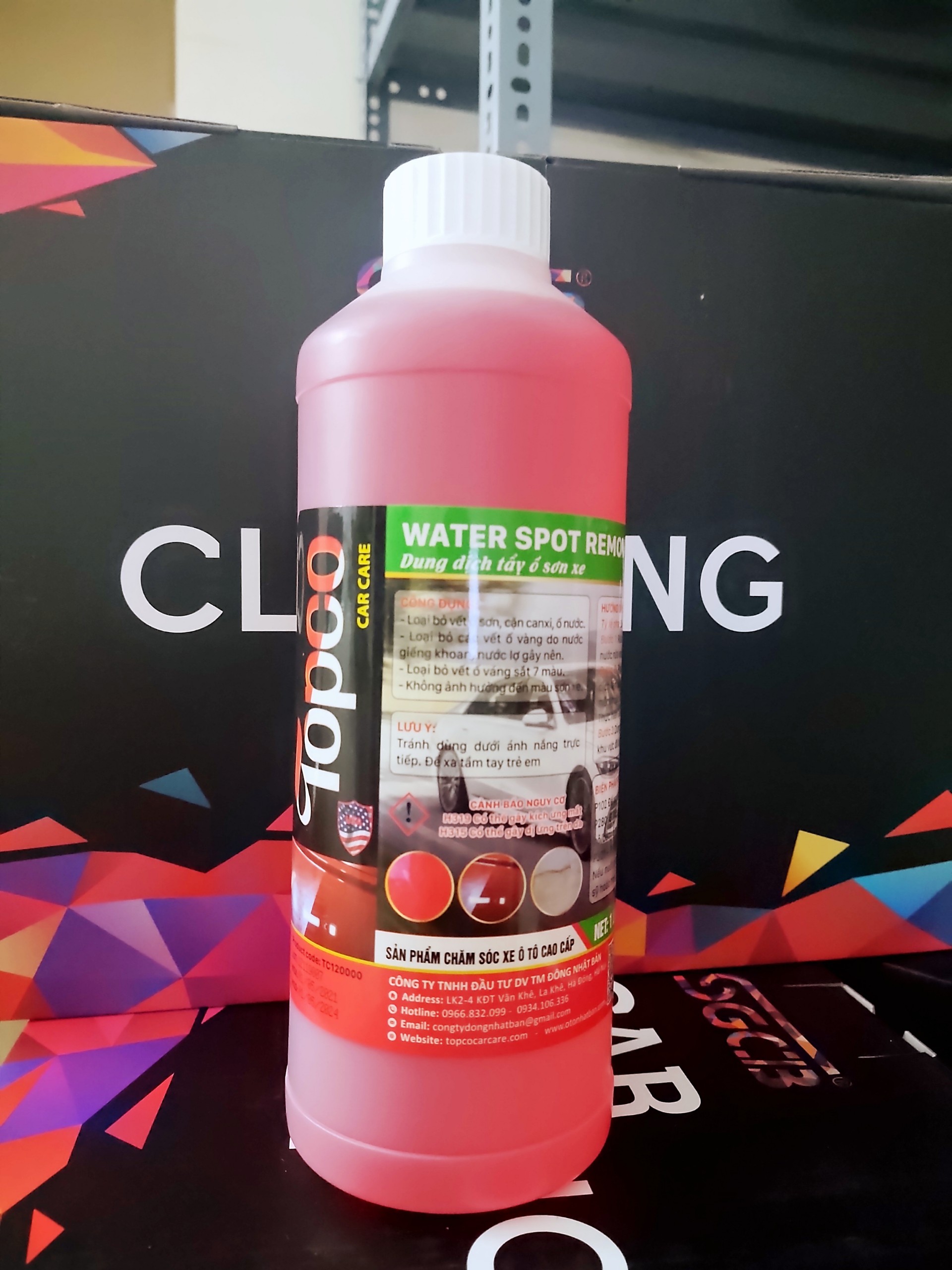 DUNG DỊCH TẨY Ố SƠN XE Ô TÔ TOPCO