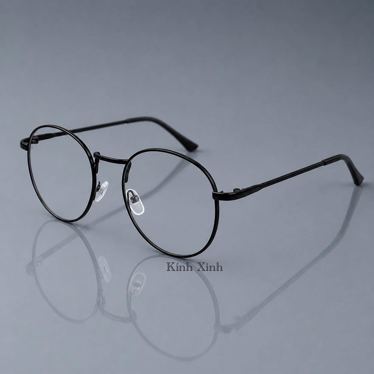 Kính gọng vintage mắt tròn nhỏ thời trang ulzzang