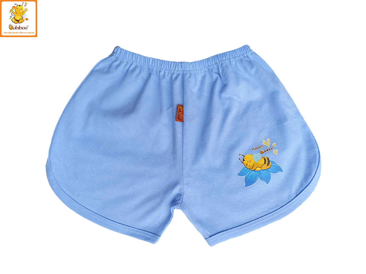 Quần đùi cho bé Babiboo quần đùi sơ sinh cotton mềm mại, thấp hút BB29