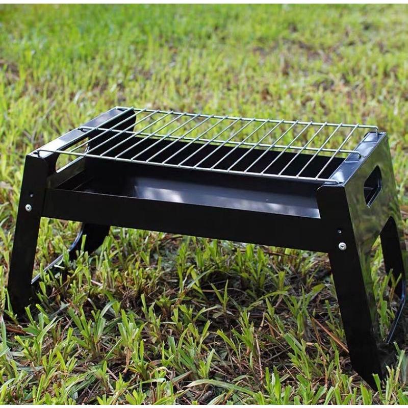 Bếp nướng than hoa chữ nhật size nhỏ, bếp nướng thịt, bếp nướng BBQ