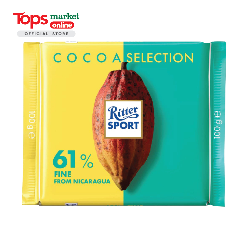 Sô Cô La Đen 61% Cacao Ritter Sport 100G
