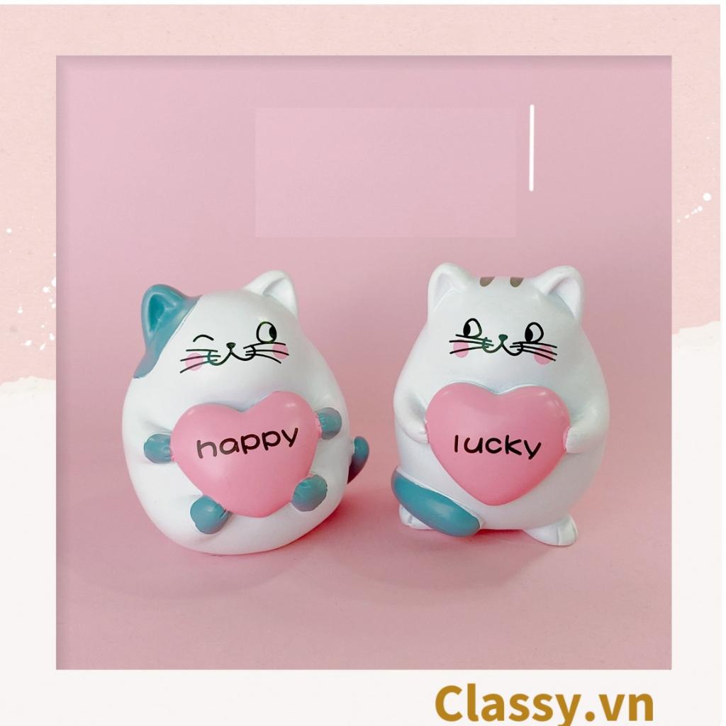 Mô mèo kitty  Classy cưng xỉu trưng bày ô tô, tiểu cảnh, bày bàn học, tủ sách, trang trí shop PK697