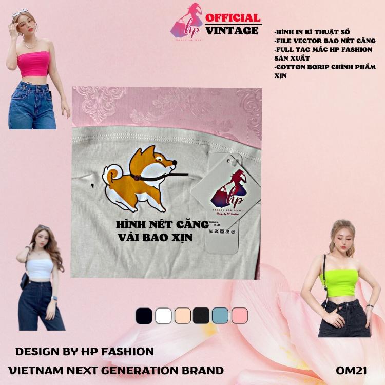 Áo croptop ống quây nữ, áo quây in kiểu mới trắng đen phong cách hàn quốc cực dễ thương mẫu mới thời trang OM21