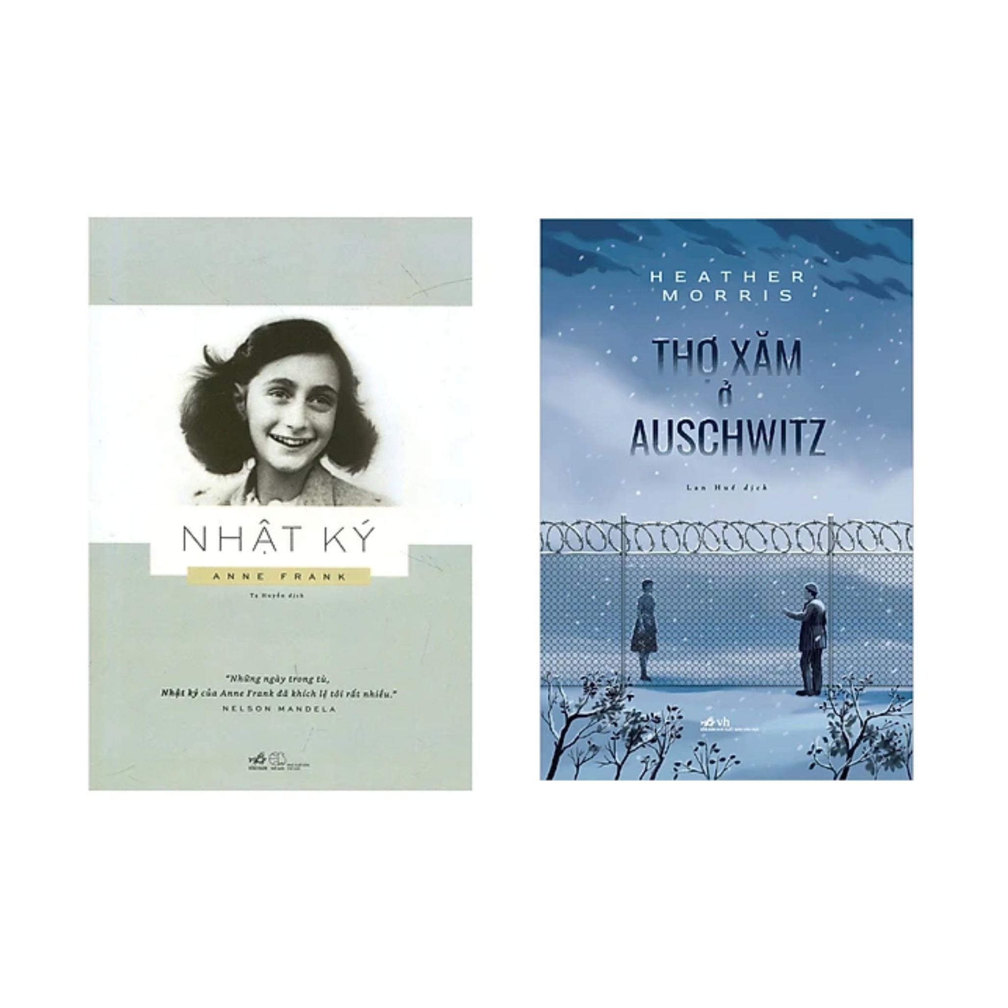 Combo 2 Cuốn Đề Tài Thế Chiến 2:  Nhật Ký Anne Frank + Thợ Xăm Ở  Auschwitz