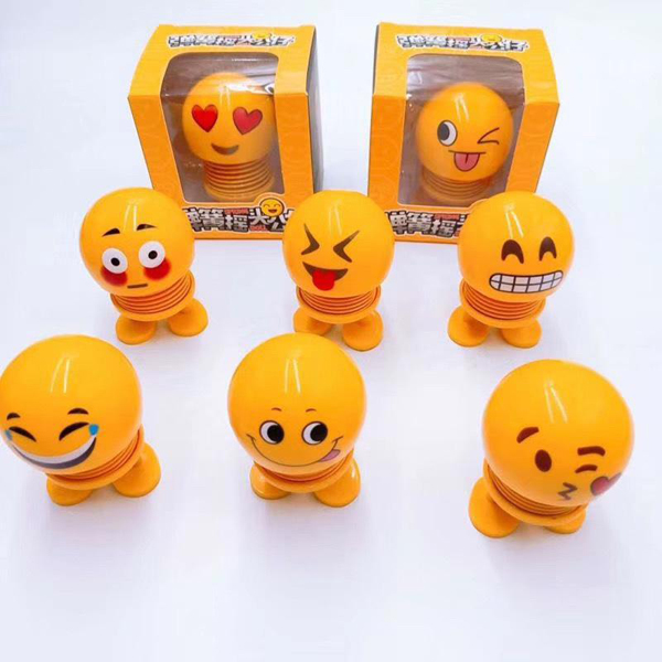 Bộ 2 Thú Nhún Lò Xo Mặt Cười Emoji