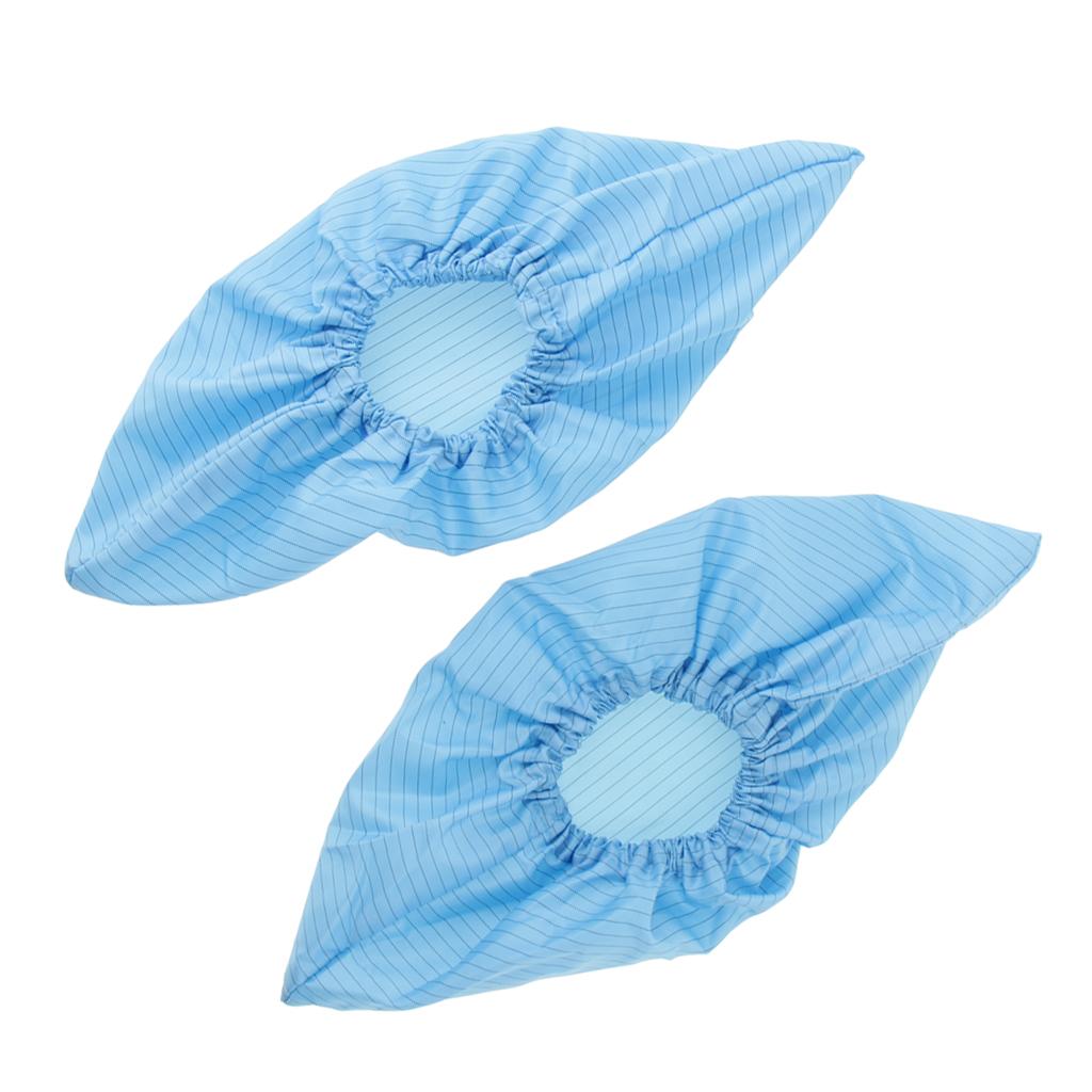 Anti-static Reusable Shoe Boot Cover Blue Overshoe Protector For Workshop