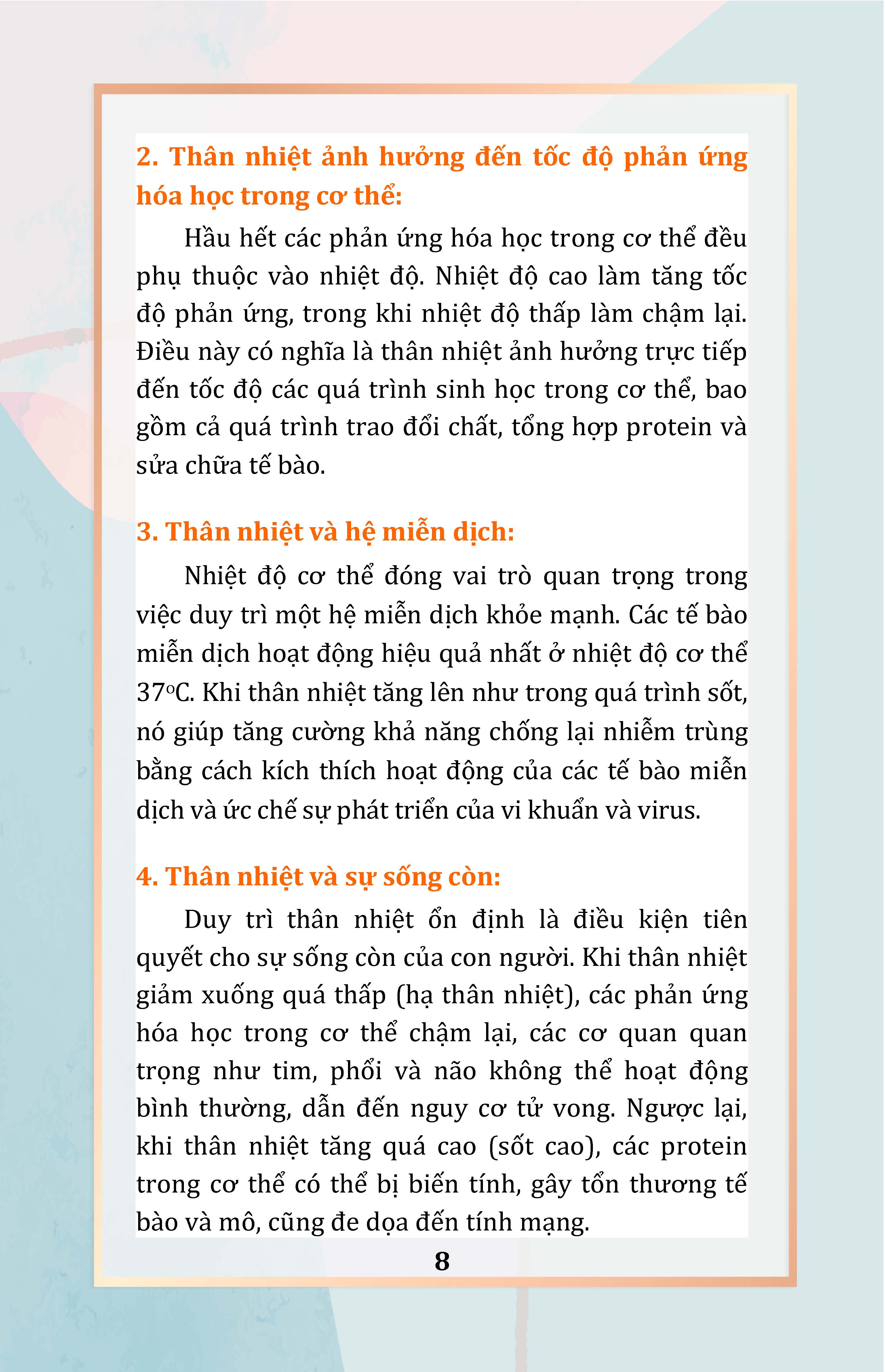 Thân Nhiệt Quyết Định Sinh Lão Bệnh Tử + Thân Nhiệt Năng Lượng Cốt Yếu Của Sự Sống