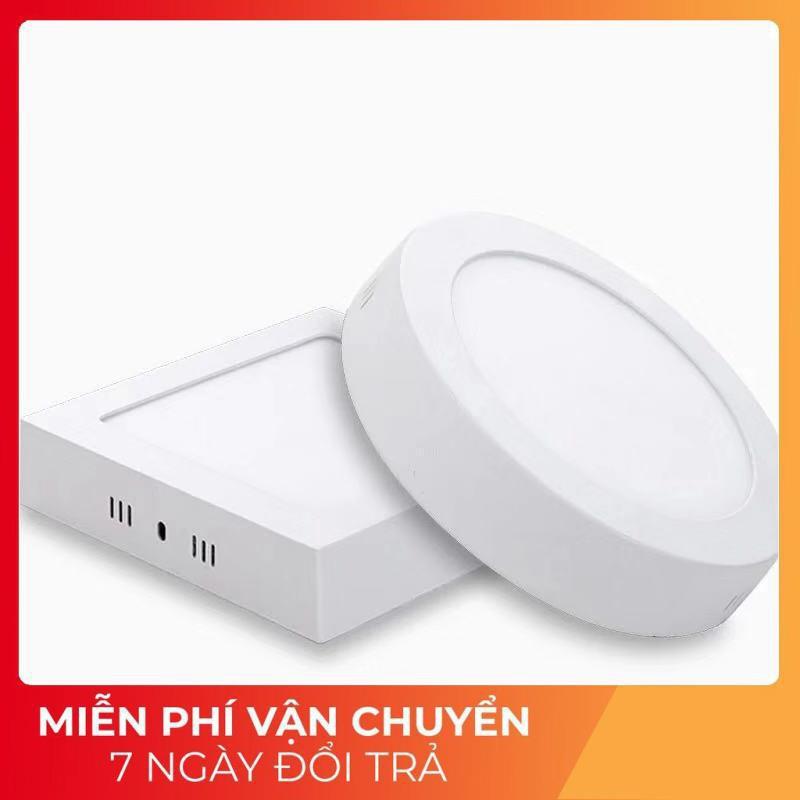 ĐÈN ỐP TRẦN NỔI, ĐÈN PANEL CHIẾU SÁNG 6W -24W TRÒN VUÔNG Trắng Vàng