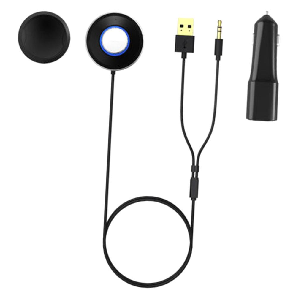 Car Charger Audio Adapter Kit Wireless Bluetooth 3.5 Mm Aux Stereo Receiver