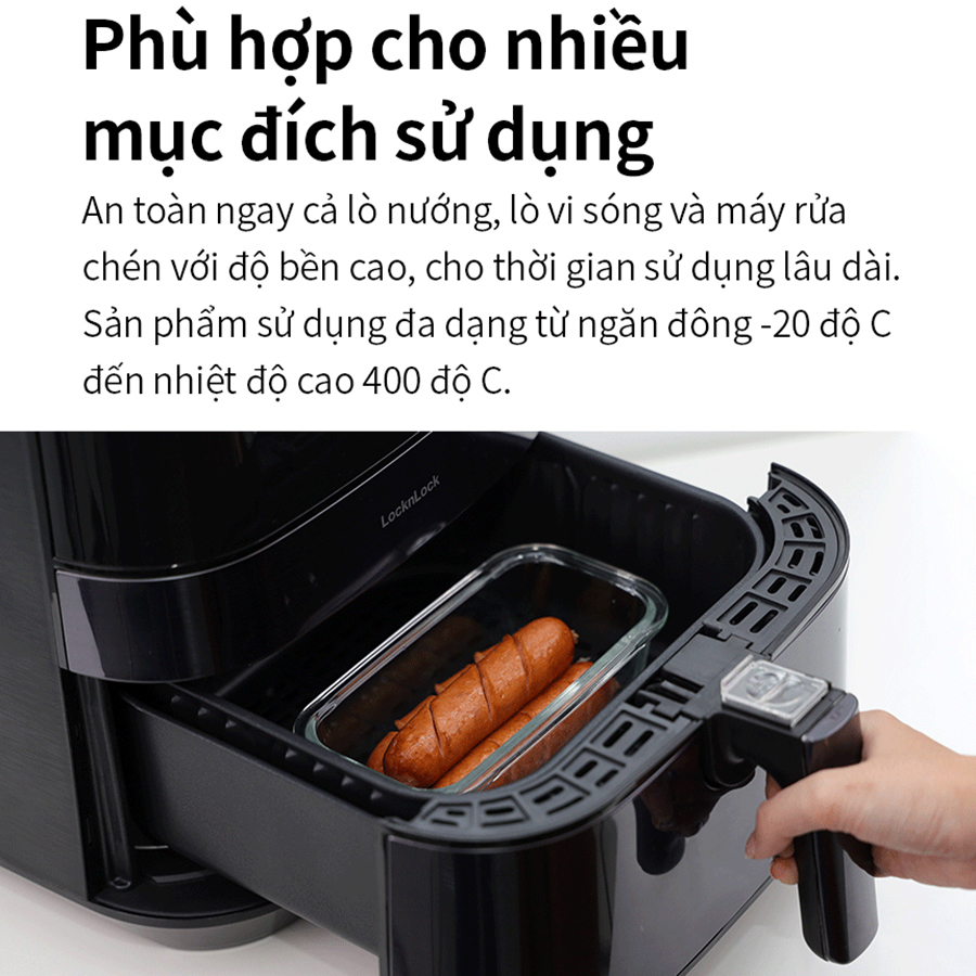 Hộp Thủy Tinh Chịu Nhiệt Lock&Lock LCB425