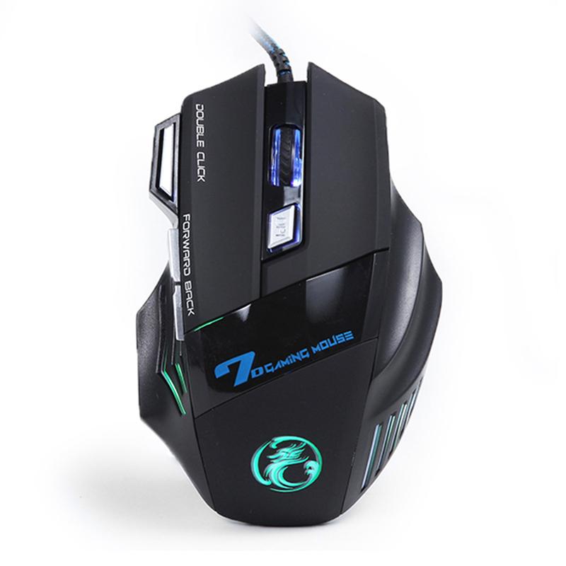 X7 3200DPI / 5500 DPI Chuột Chơi Game CF 7 Nút Thở Ánh Sáng Chuyên Nghiệp Trò Chơi Công Thái USB Có Dây chuột Chơi Game