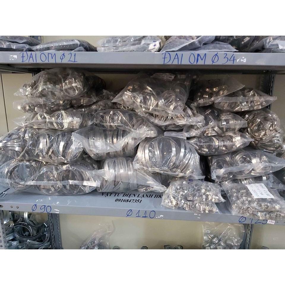 Đai xiết ống các cỡ inox từ 12mm - 83mm - siết quai nhê cổ dê