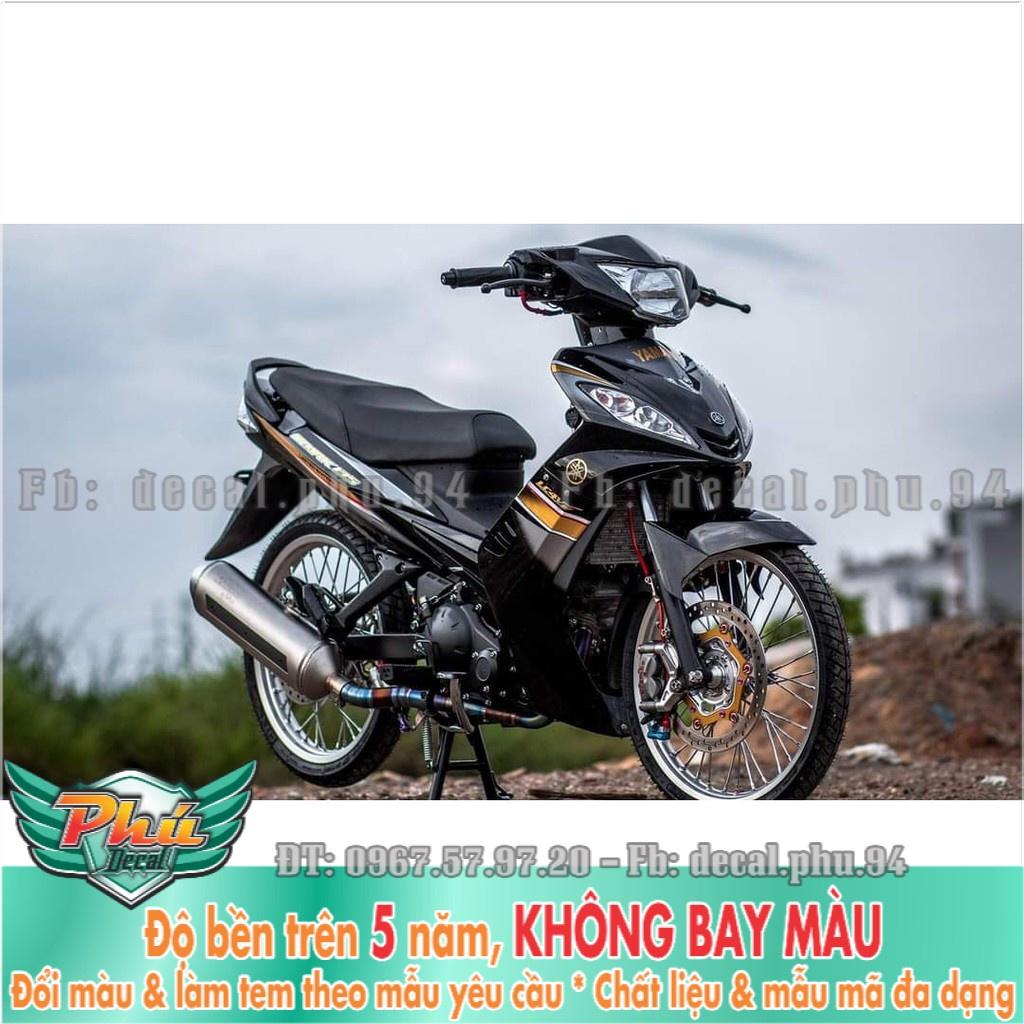 Tem rời Exciter 2006-2010 đen vàng Spark (X) -1