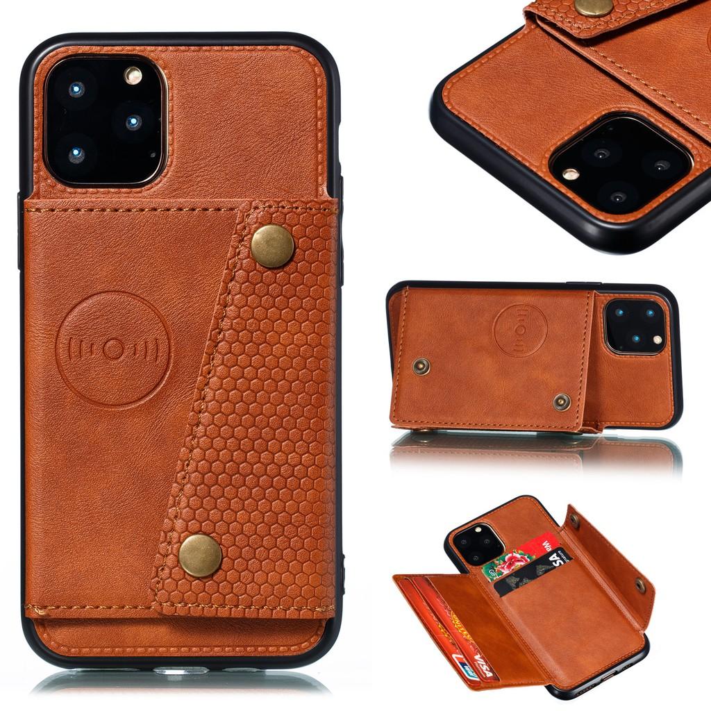Ốp lưng da ví gập cho iPhone 12 iPhone 11 Pro Max iPhone 12