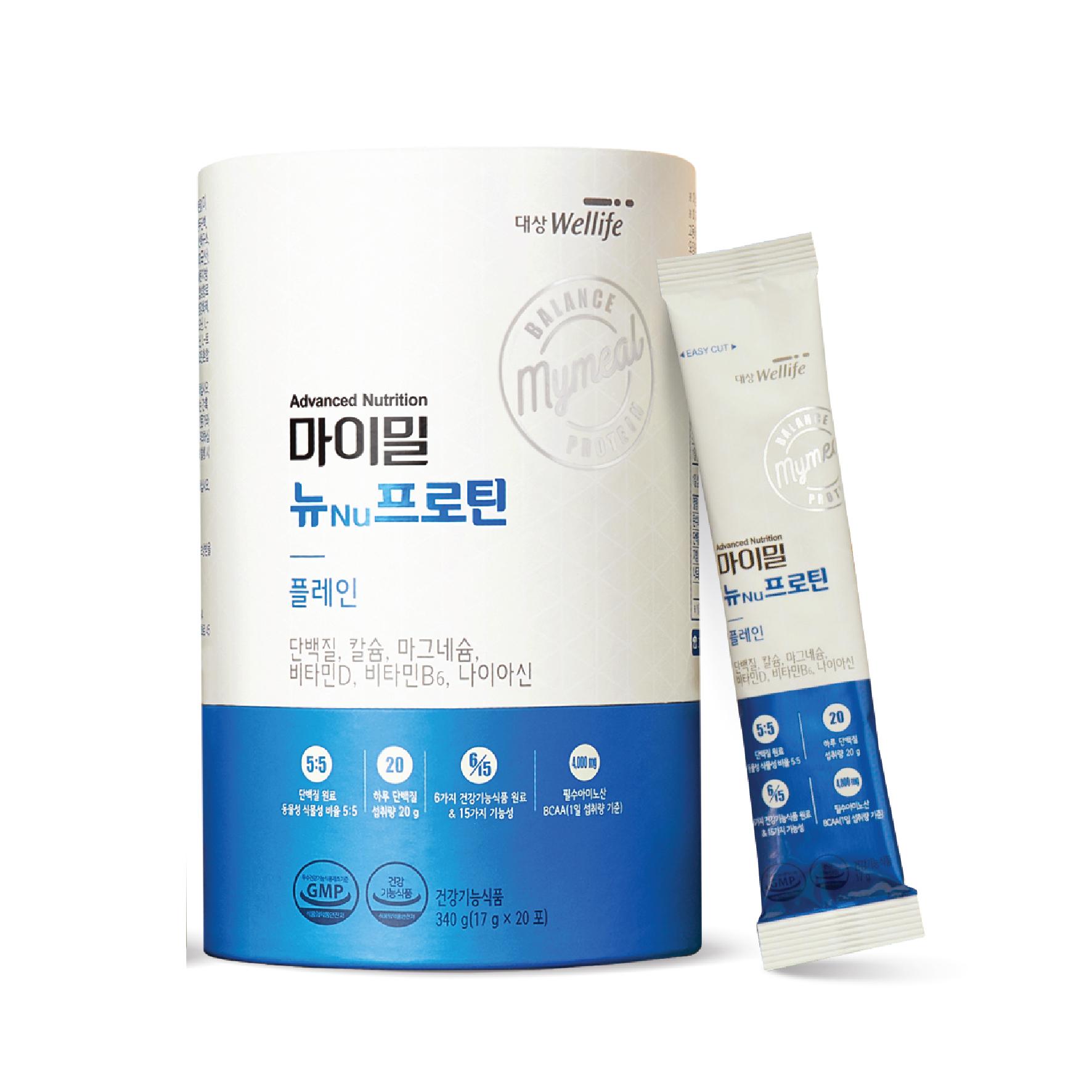 [Thực phẩm bổ sung Protein dạng bột] Daesang Wellife/ My Meal NU Protein Plain