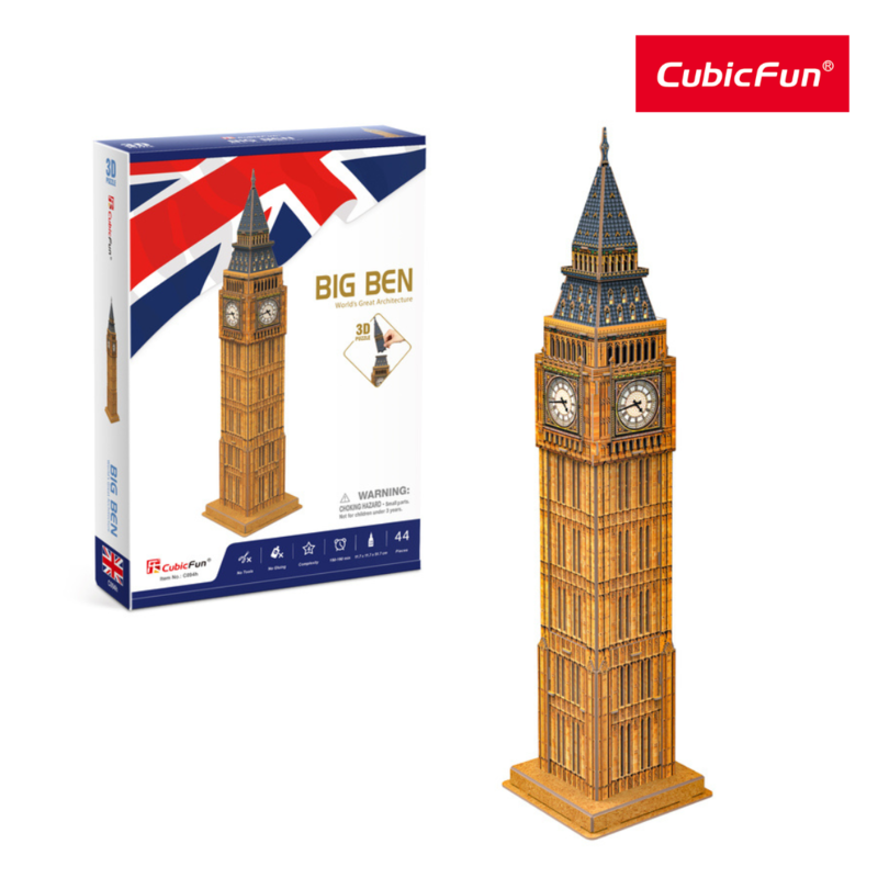 Đồ Chơi CUBIC FUN Trẻ Em Xếp Hình 3D: Đồng Hồ Big Ben C094H