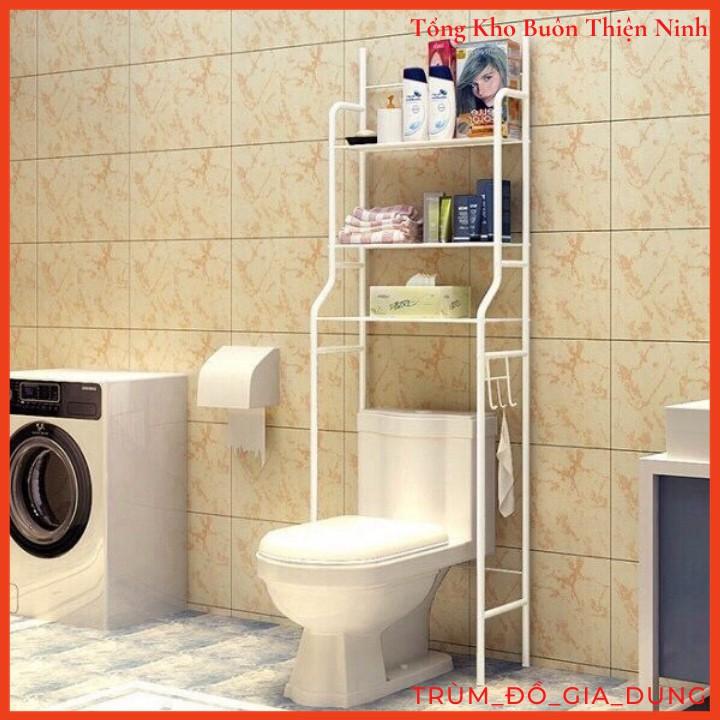 Kệ bồn cầu 3 tầng để sau bồn cầu, kệ nhà vệ sinh trên toilet, Kệ nhà tắm đa năng tiện lợi