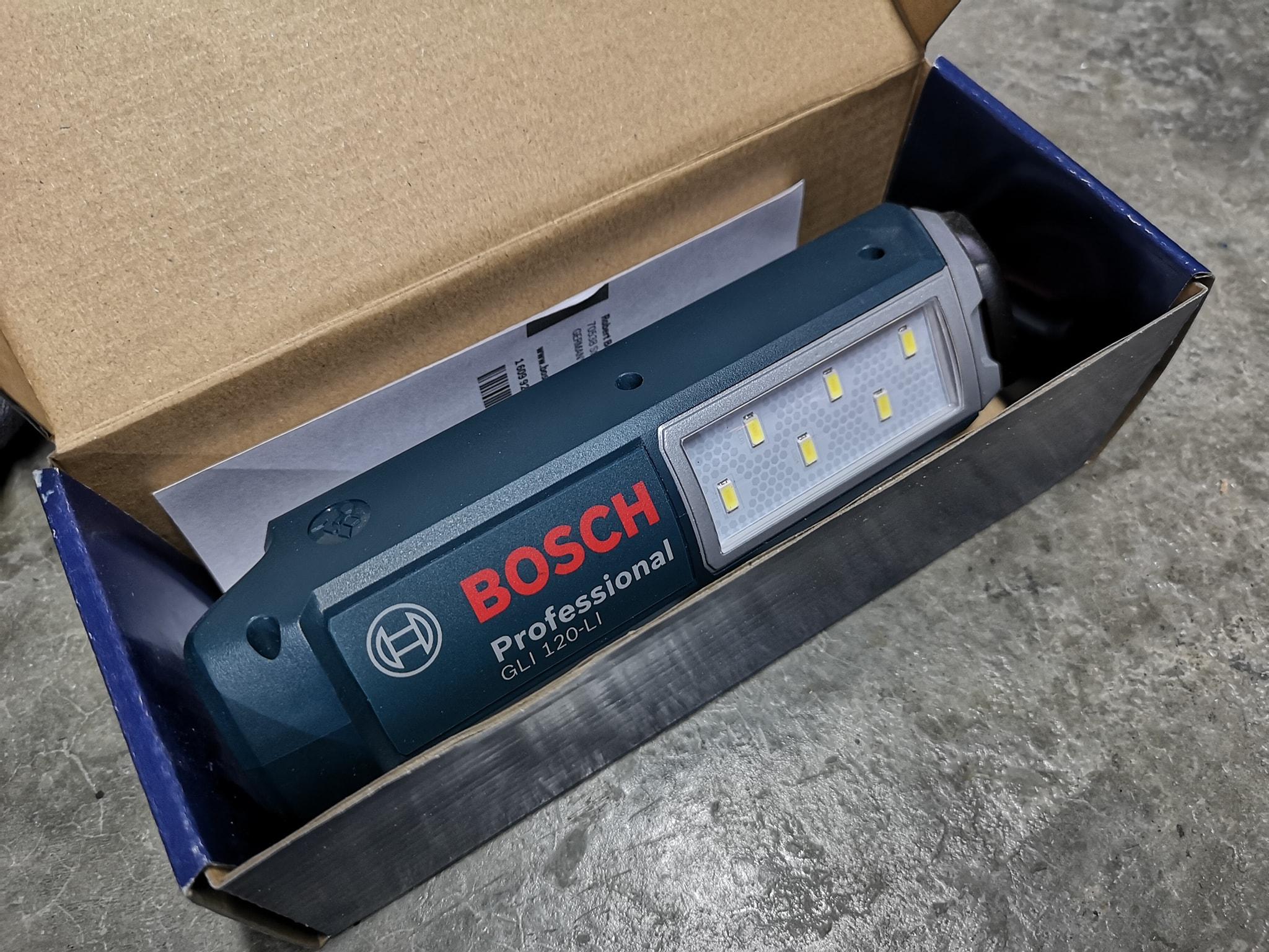 ĐÈN PIN CHIẾU SÁNG 12V BOSCH GLI 120-LI (SOLO) - HÀNG CHÍNH HÃNG