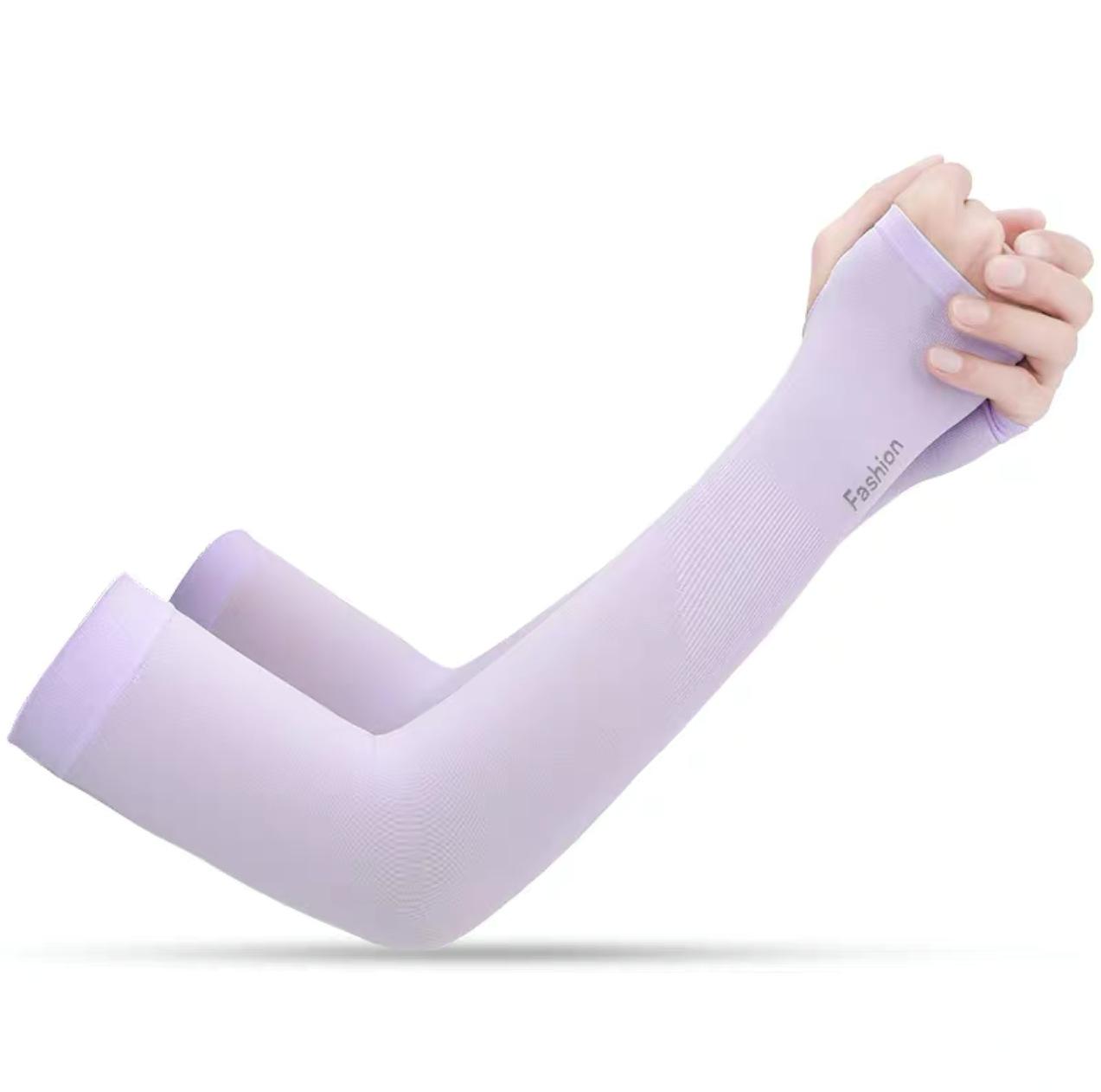 Ice Silk Fabric Bóng rổ bóng chuyền ngoài trời Volley-Balles Cycling Kem chống nắng Anti-UN Arm Sleeves Sport Fitness ARM Người làm ấm Phụ kiện Color: skin