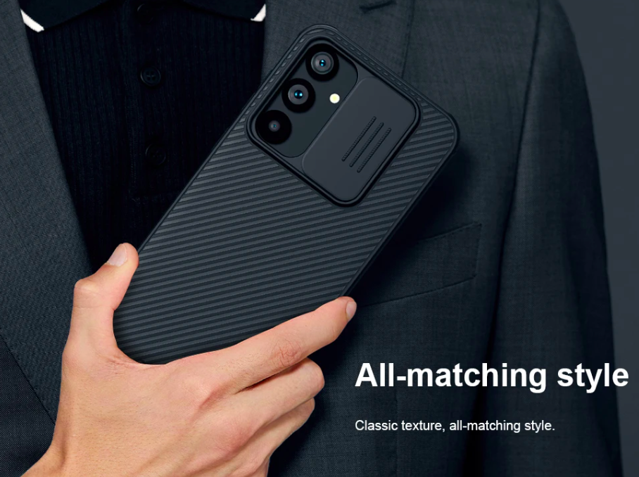 Ốp lưng cho Samsung Galaxy S23 FE bảo vệ camera chống sốc hiệu Nillkin Camshield có khung & nắp đậy bảo vệ Camera - Hàng nhập khẩu