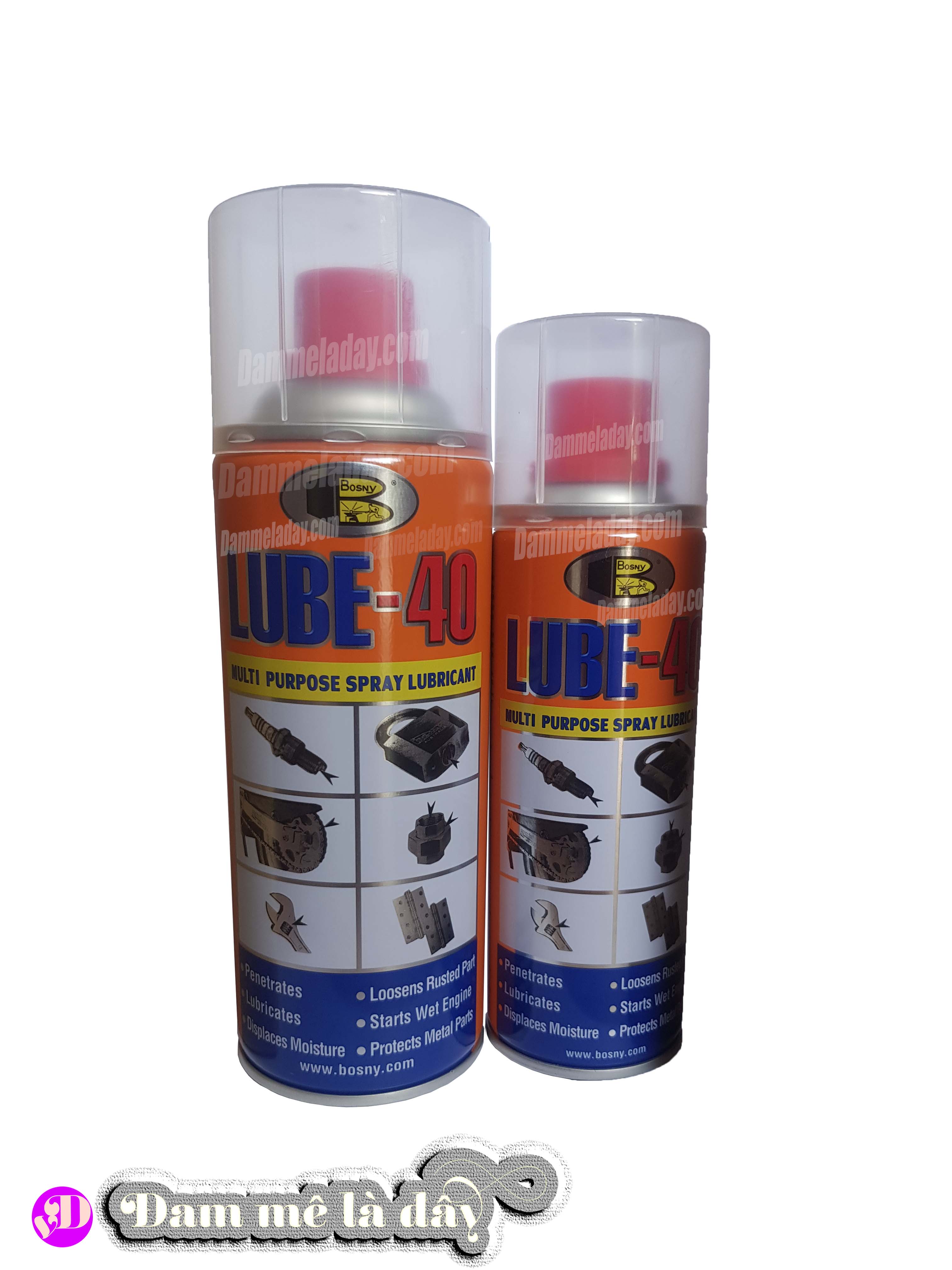 Chai Xịt chống gỉ Sét, vệ sinh sên đa năng Lube Bosny Thái Lan