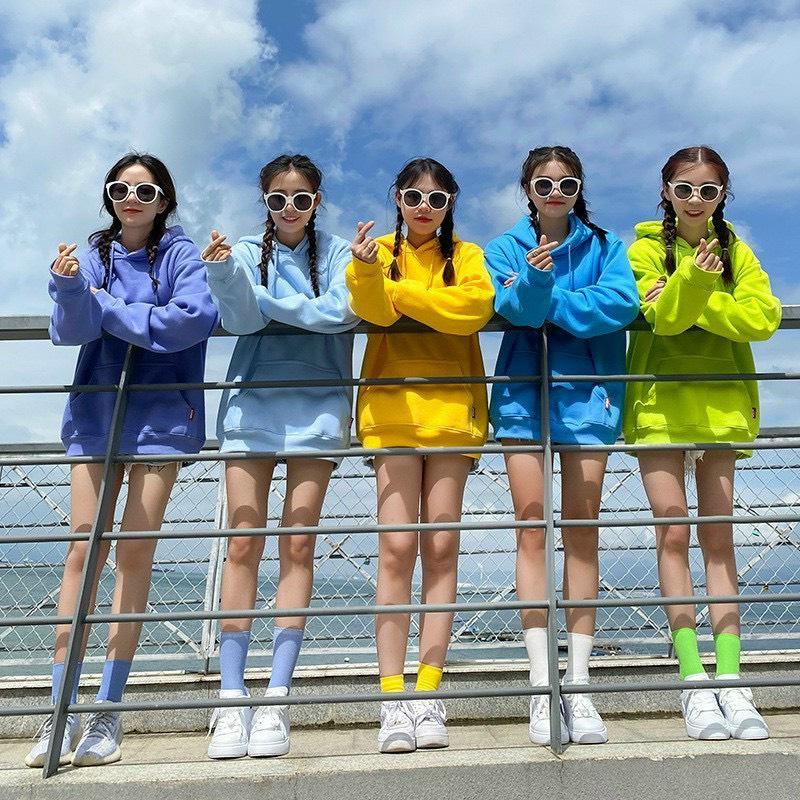 ÁO HOODIE NỮ UNISEX FORM RỘNG CHẤT NỈ NGOẠI MỀM MỊN SIÊU NGỘ NGHĨNH TỰ TIN TỎA SÁNG