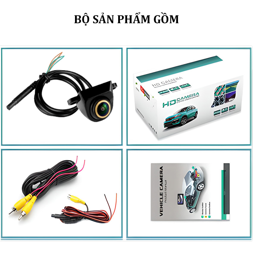 Camera tiến, lùi ô tô GreenYi G999 chuẩn AHD 1080P hồng ngoại xoay 360 độ - Hàng Nhập Khẩu