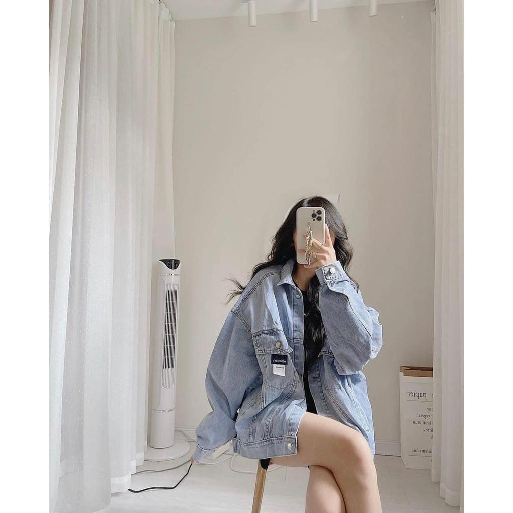 Áo Khoác Bò Nữ Form Rộng Ulzzang Hàn Quốc