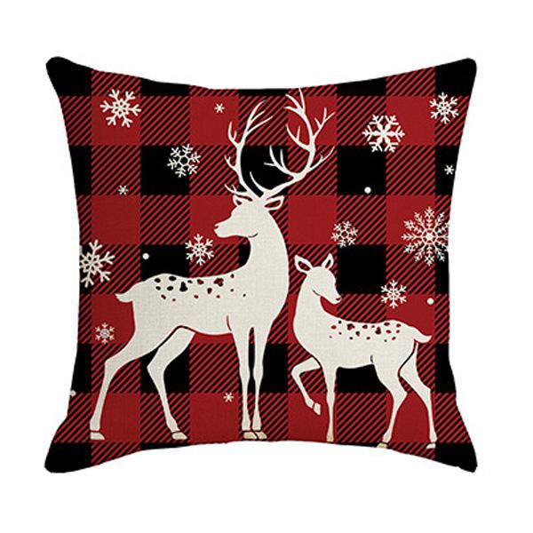 4PCS Gối Giáng sinh đệm gối bìa Sofa Phòng khách Vỏ gối