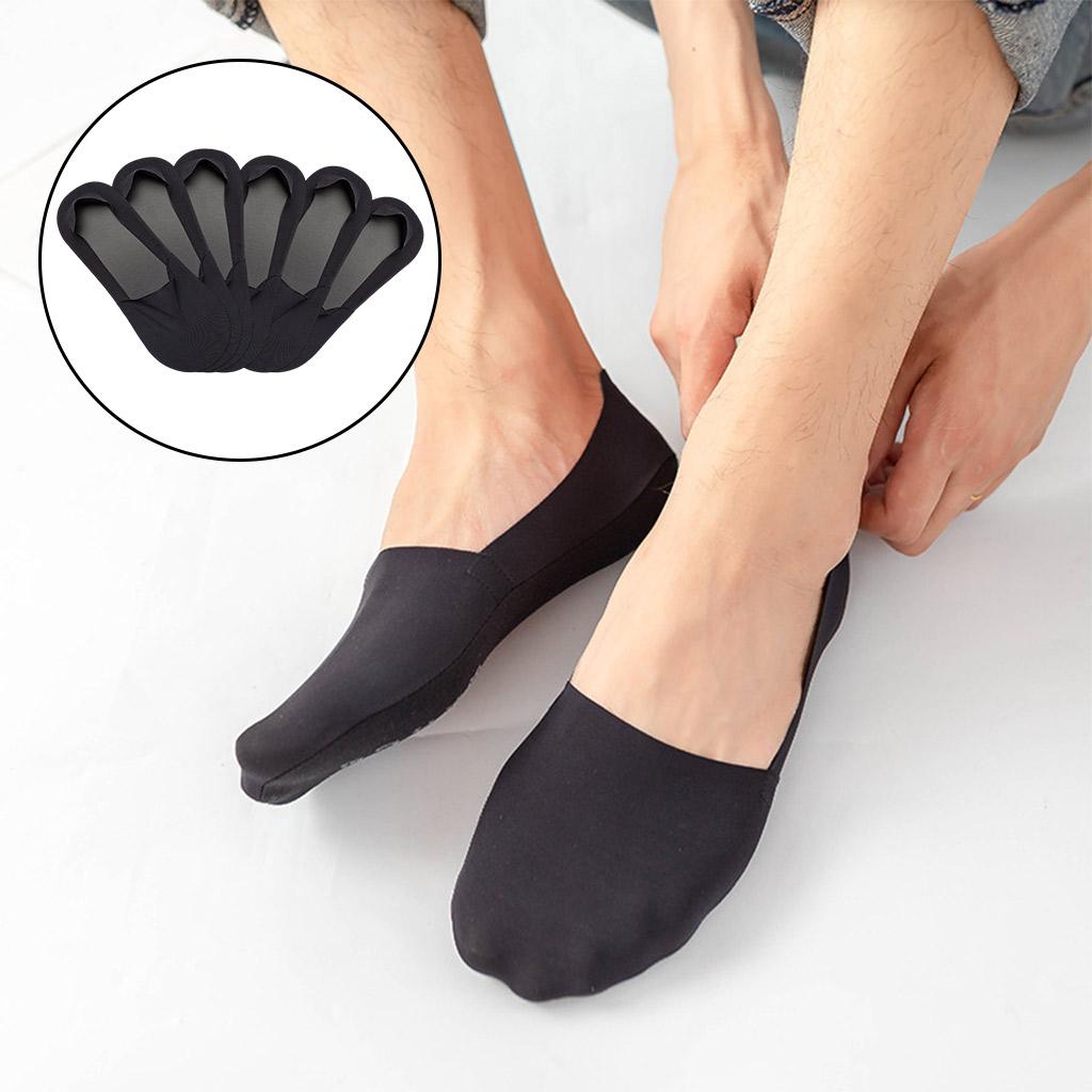 Mens Boat Liner Socks Invisible Low Cut No Show Breathable Cotton Bottom