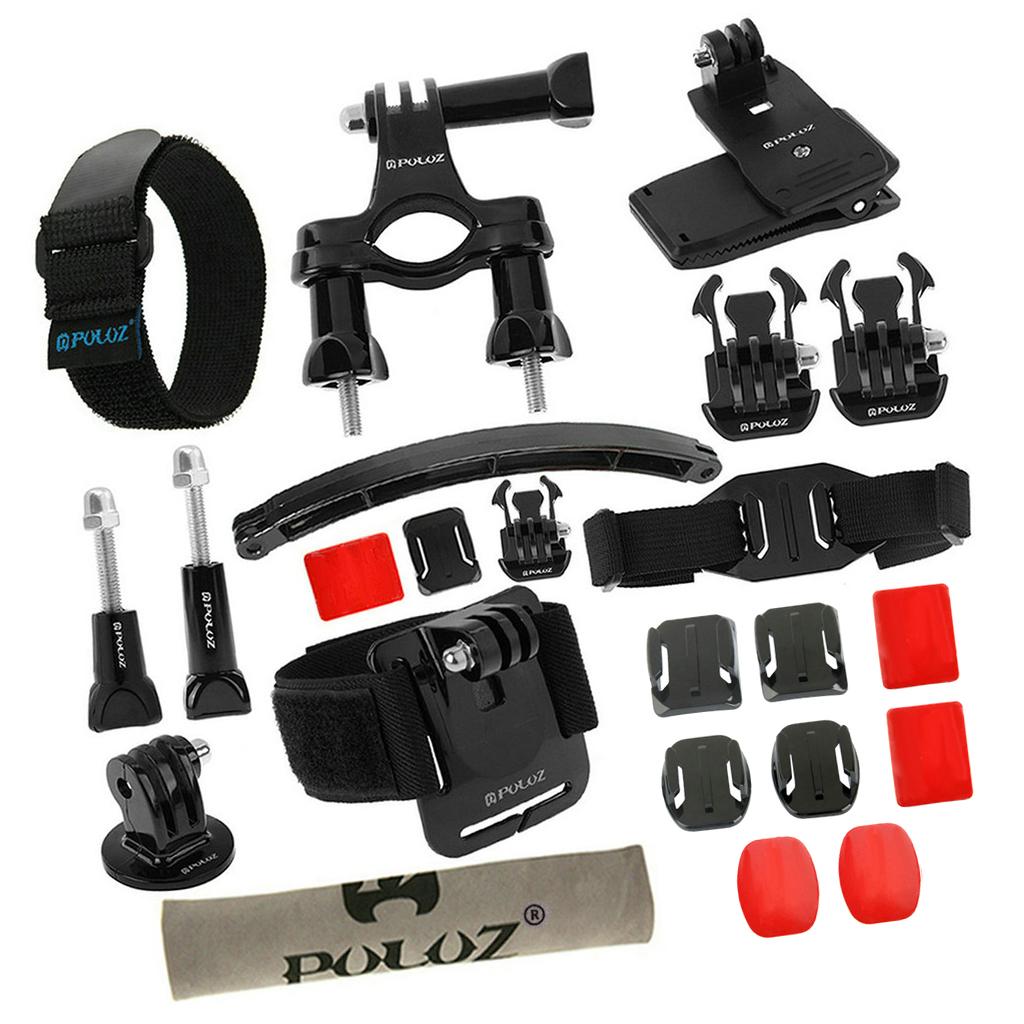 23in1 Action Camera Accessories Kit Metal Holder Mount Set for GoPro Cameras