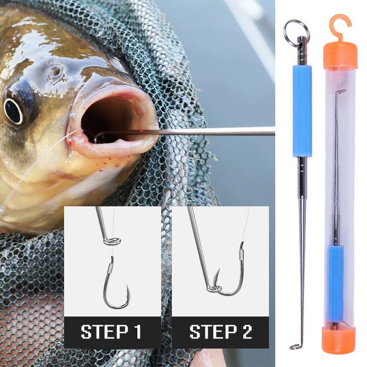 Stainless Steel Safety Fish Hook Remover Fishing Hook Extractor Detacher Rapid Decoupling Device for Fishing Tools Accessories