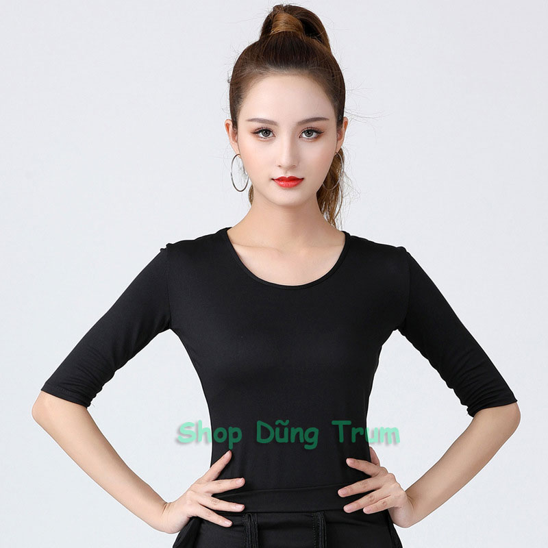 Áo khiêu vũ Latin co giãn thấm hút mồ hôi cực tốt mặc được 2 mặt siêu đẹp