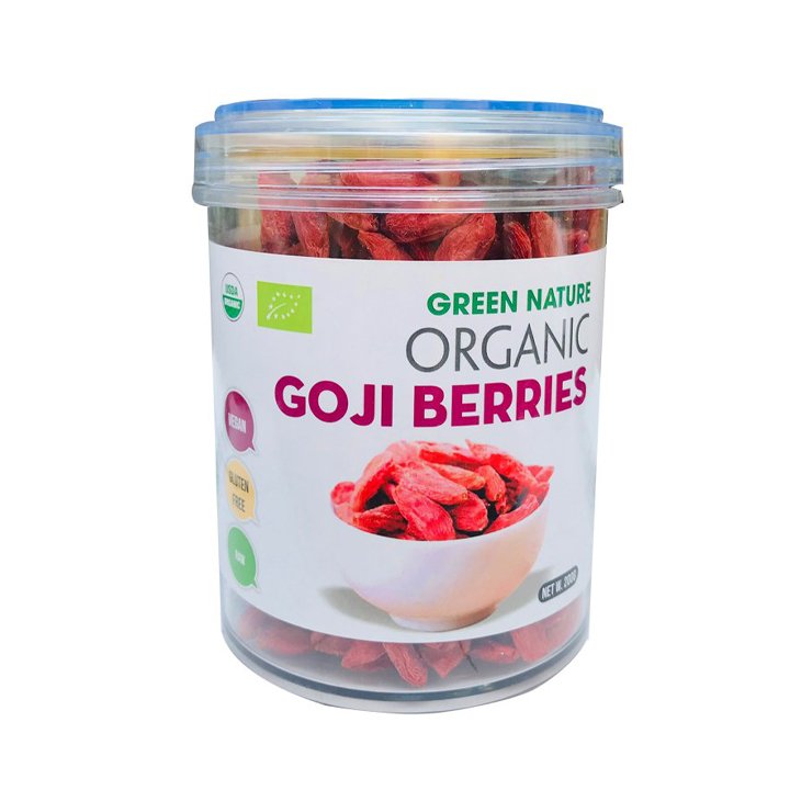 Kỉ tử hữu cơ Green Nature 200gr Organic Dried Goji berries Green Nature 200gr