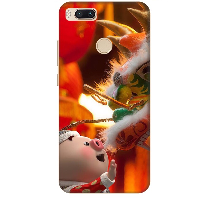 Ốp lưng dành cho điện thoại XIAOMI MI A1 Heo Múa Lân