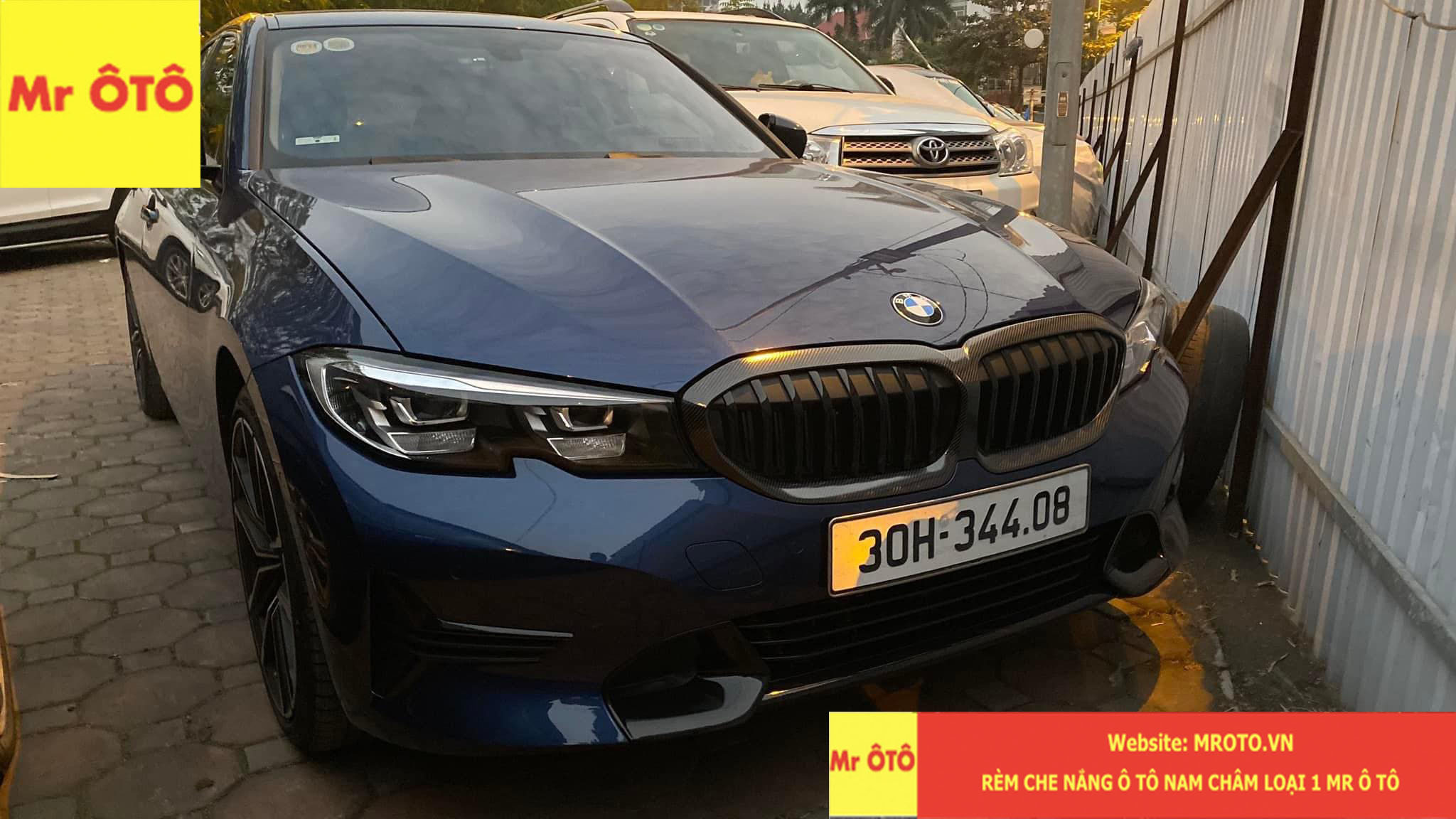 Rèm Che Nắng Xe BMW 320i G20 2020-2022. Hàng Loại 1 Chuẩn From, Dày Dặn