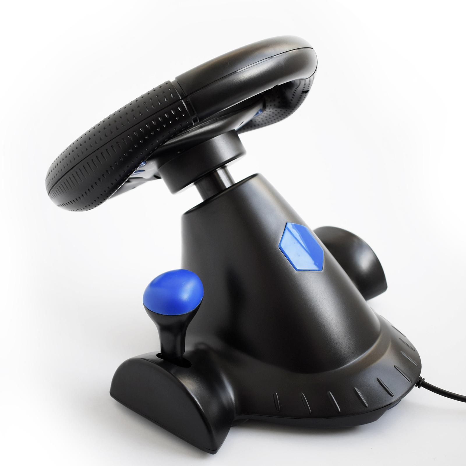 Gaming Wheel Controller Simulator for PS3 PC Game, with Accelerating And Braking Control for Realistic Driving Action