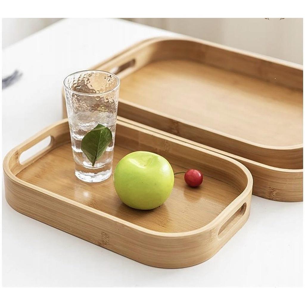 Combo bình đựng nước thủy tinh đáy vuông kèm 6 cốc quai, khay, giá úp cốc