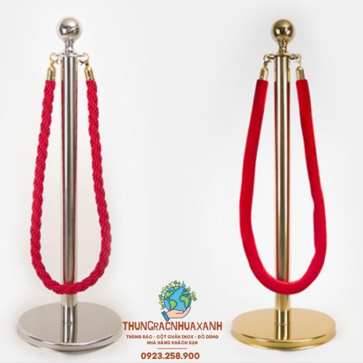 *GIÁ SỐC *CỘT CHẮN ĐẦU TRÒN INOX THÂN INOX TRẮNG, VÀNG, ĐEN - CỘT CHẮN GIỮ KHOẢNG CÁCH