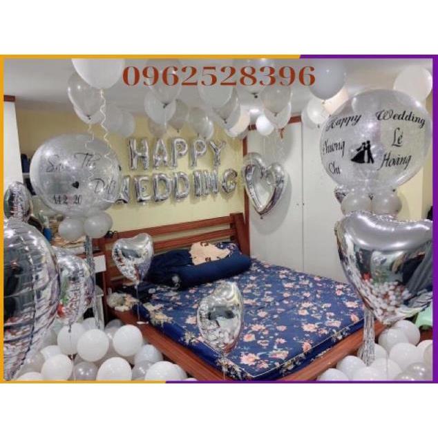 Set Trang Trí Phòng Cưới Tong Đỏ Trắng