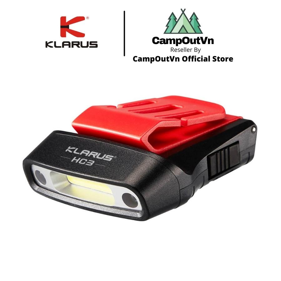 Đồ cắm trại Klarus HC3 Đèn pin đội đầu nhỏ gọn cắm trại tiện lợi campoutvn A498