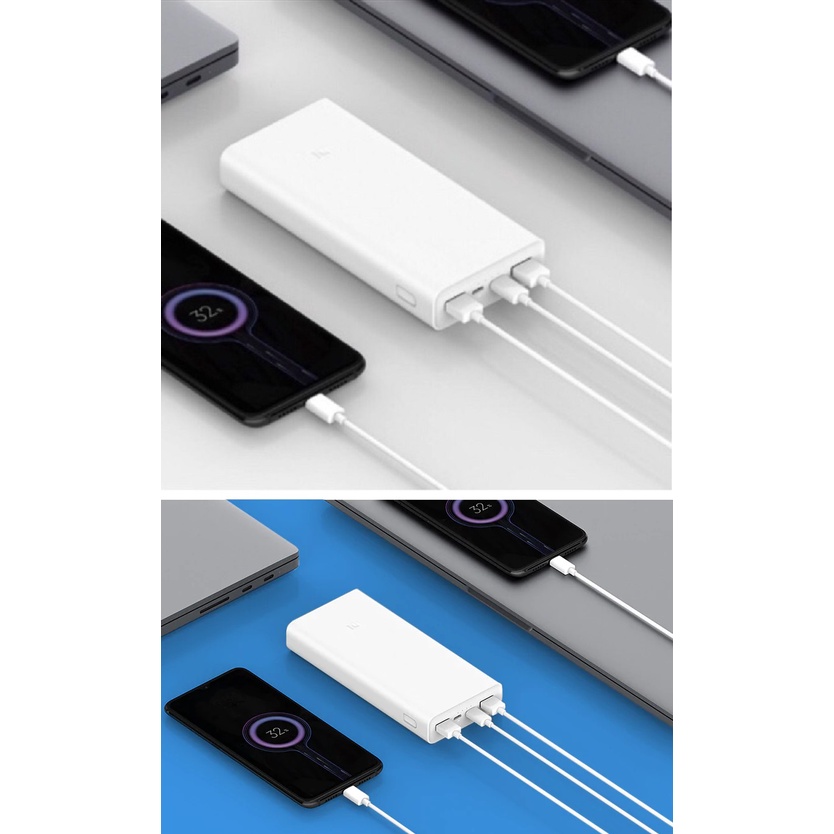 Pin dự phòng 20.000mAh Xiaomi PLM18ZM GEN3 (VER 2019) 3 cổng sạc _ Hàng chính hãng