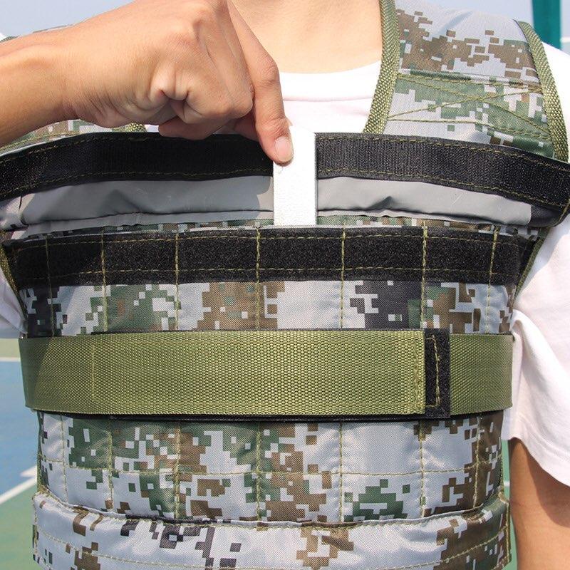 Áo Ghi Lê Tập Luyện Đấm Bốc Có Trọng Lượng Điều Chỉnh Được Tối Đa 15Kg (đã có tạ) - áo 10kg chống gỉ