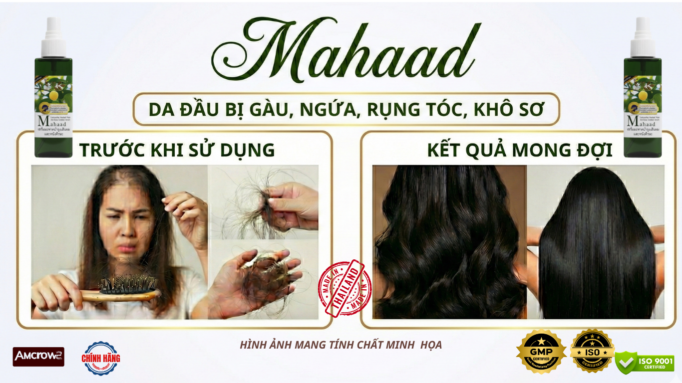 Xịt Dưỡng tóc và kích thích mọc tóc BIO WAY LAKOOCHA HERBAL HAIR AND SCALP CONDITION SERUM (Công ty)