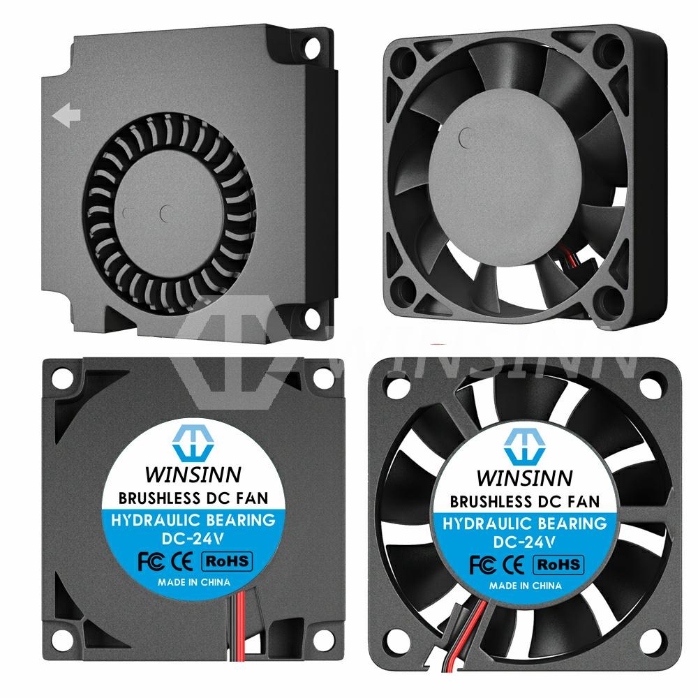 Winsinn 40Mm Quạt Thổi DC 24V Cho Làm Mát Ender 3 V2 Pro, Dual Bi-40X10Mm 4010 Tua Bin Không Chổi Than Turbo