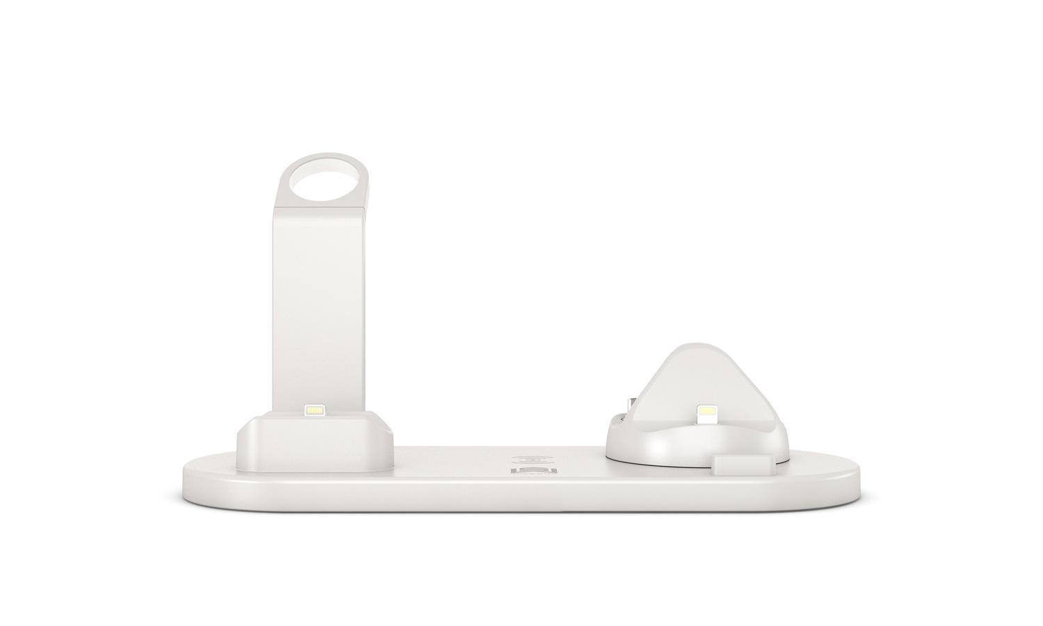 Giao hàng nhanh Amazon bùng nổ điện thoại di động sạc không dây điện thoại di động sạc không dây máy tính để bàn đế sạc không dây ba trong một