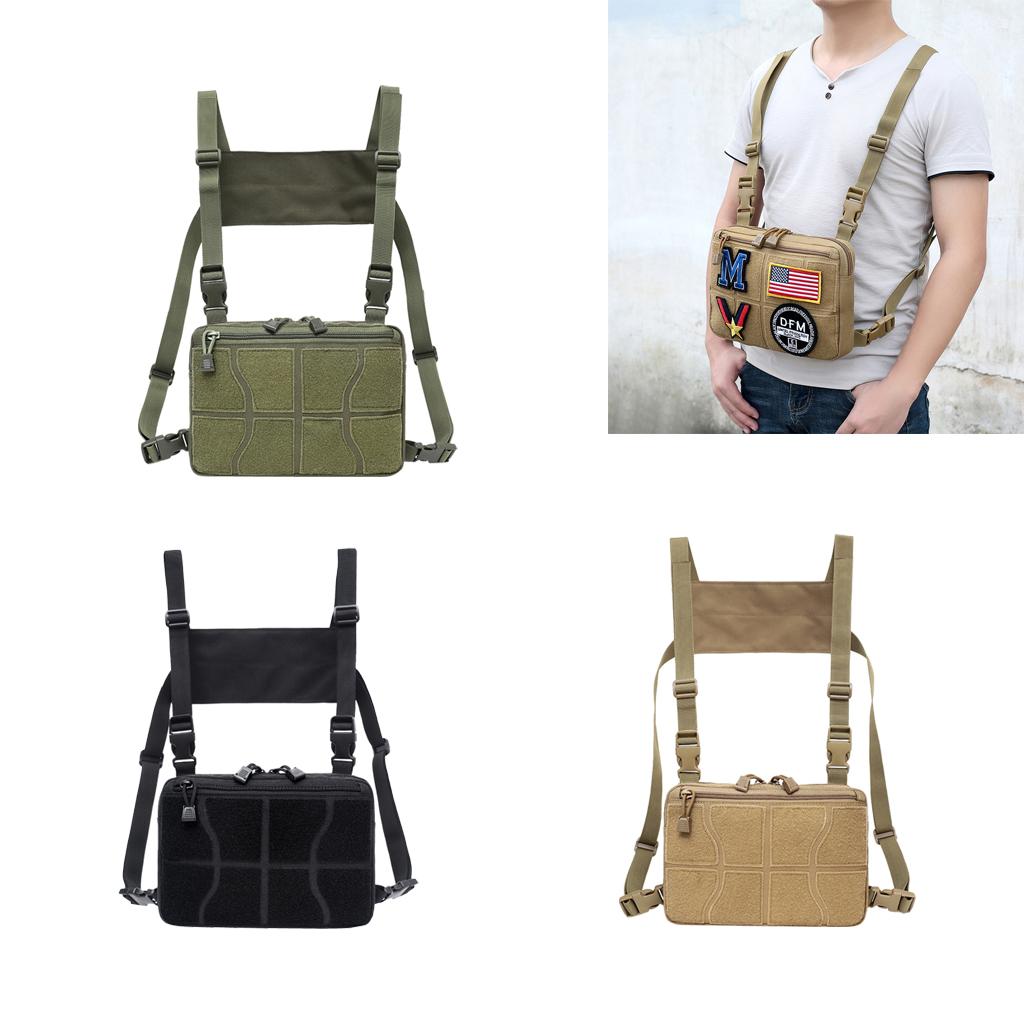 Multi-Purpose Vest Rig Bag Radios Pocket Chest Harness Pouch Pack