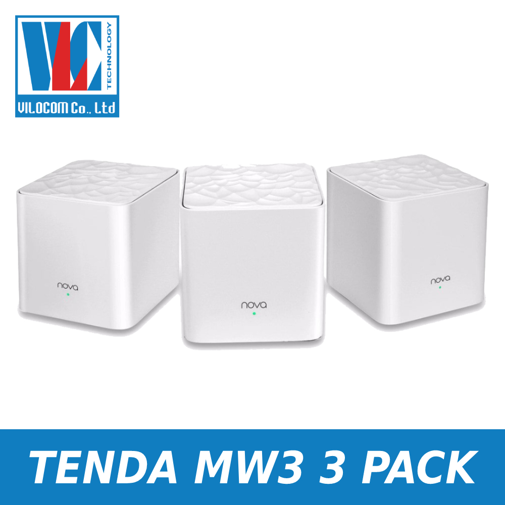 Bộ 3 sản phẩm phát Wifi Tenda Nova MW3 3 PACK - Hàng Chính Hãng