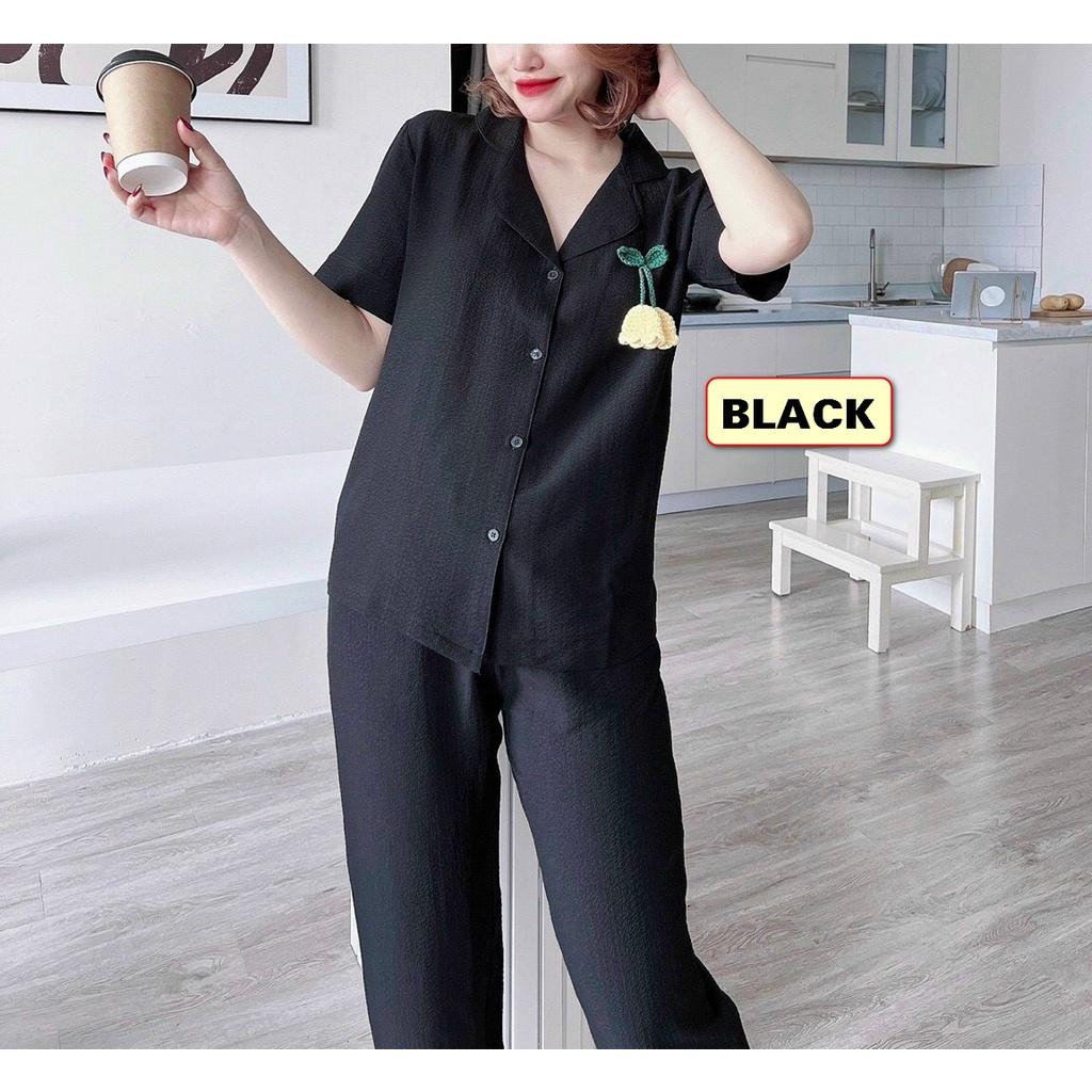 BỘ PYJMA VẢI XỐP NỮ.