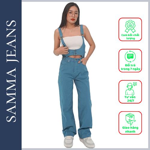 Siêu Hot: Quần Jean Nữ Ông Đứng & Áo Yếm Nữ Ngắn Y7 phong cách mới - Từ Thương Hiệu Samma Jeans!